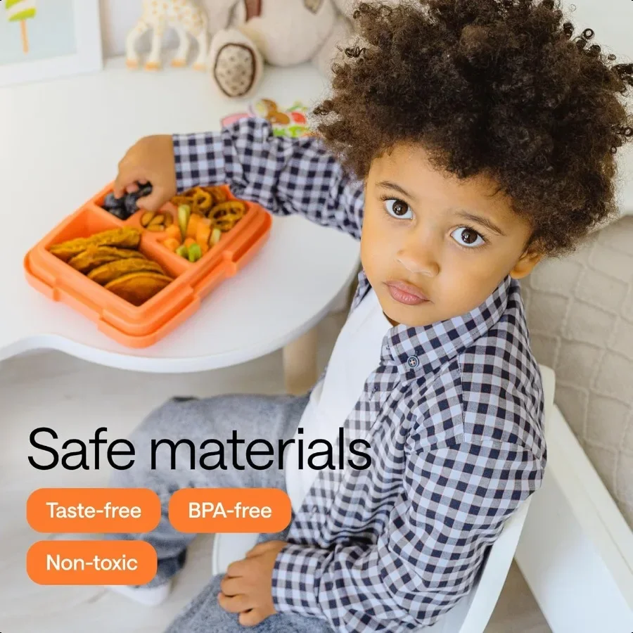Pojemnik na lunch bento z termoizolacją na ciepłe i zimne przekąski, mikrofalowalny, z przegródkami, idealny do szkoły.