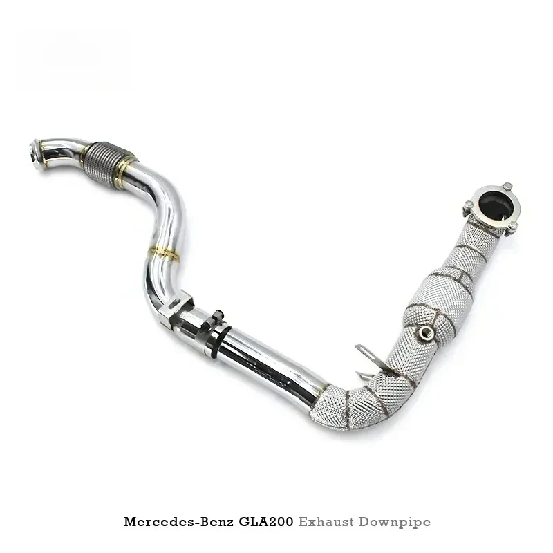 High flow Head Section  304 Stainless Steel  Exhaust Pipe branch downpipe for Mercedes-Benz GLA200 1.6T