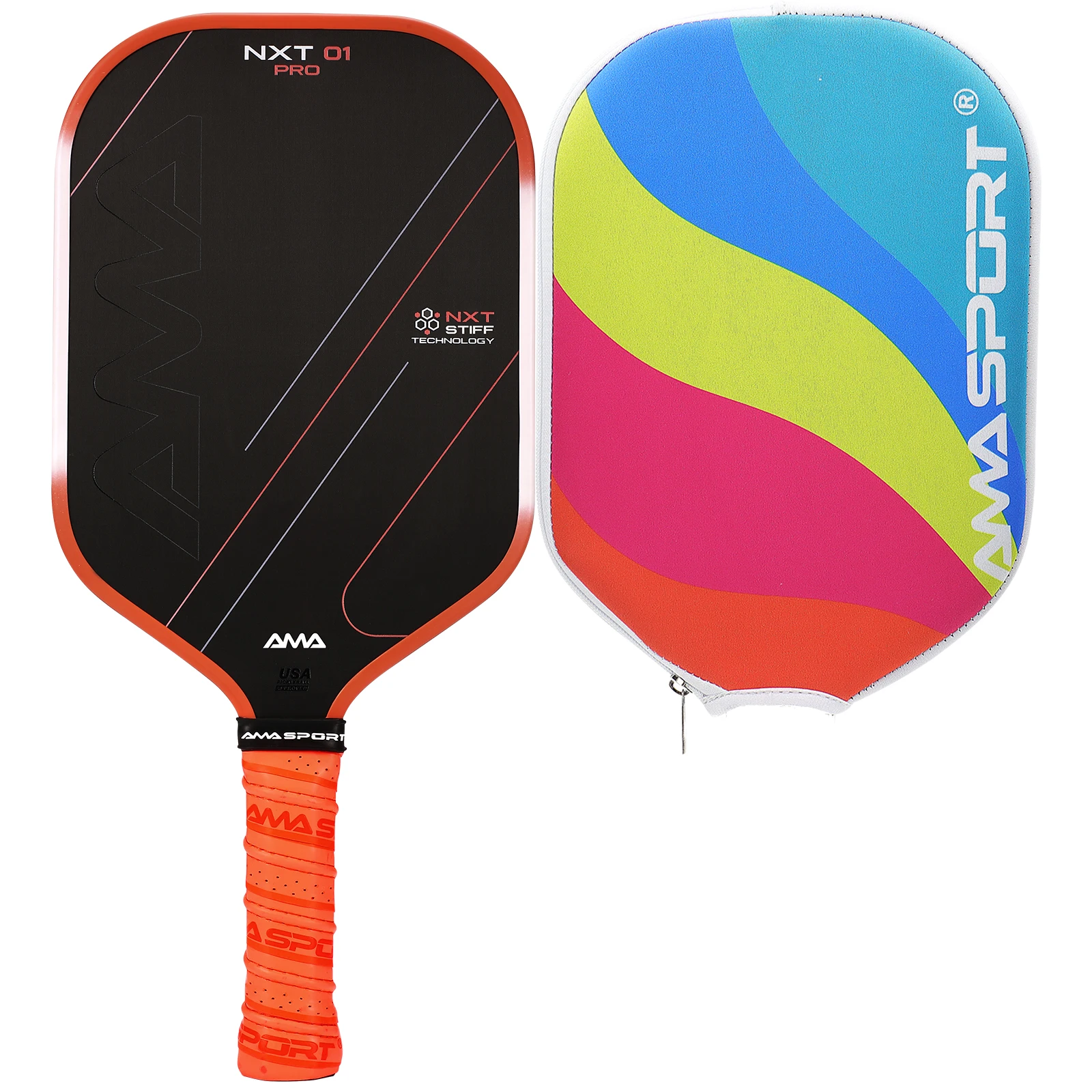 

AMA Sport NXTPRO Pickleball Paddle Thermoformed T700 Carbon Fiber Professional Pickleball Accessories for Competitive Play