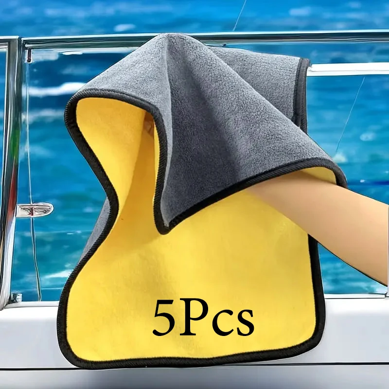 Toalla de microfibra extra suave: paño de limpieza multiusos sin pelusa para automóviles, platos y ventanas (1/3/5 unidades)