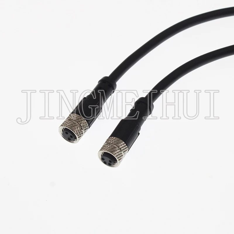 M8 3P 4P 5P 6P 8 Pin Plastic Waterproof IP67 Aviation Male Female Straight Plug Bent Plug Screw Wiring Cable Welding Connecto