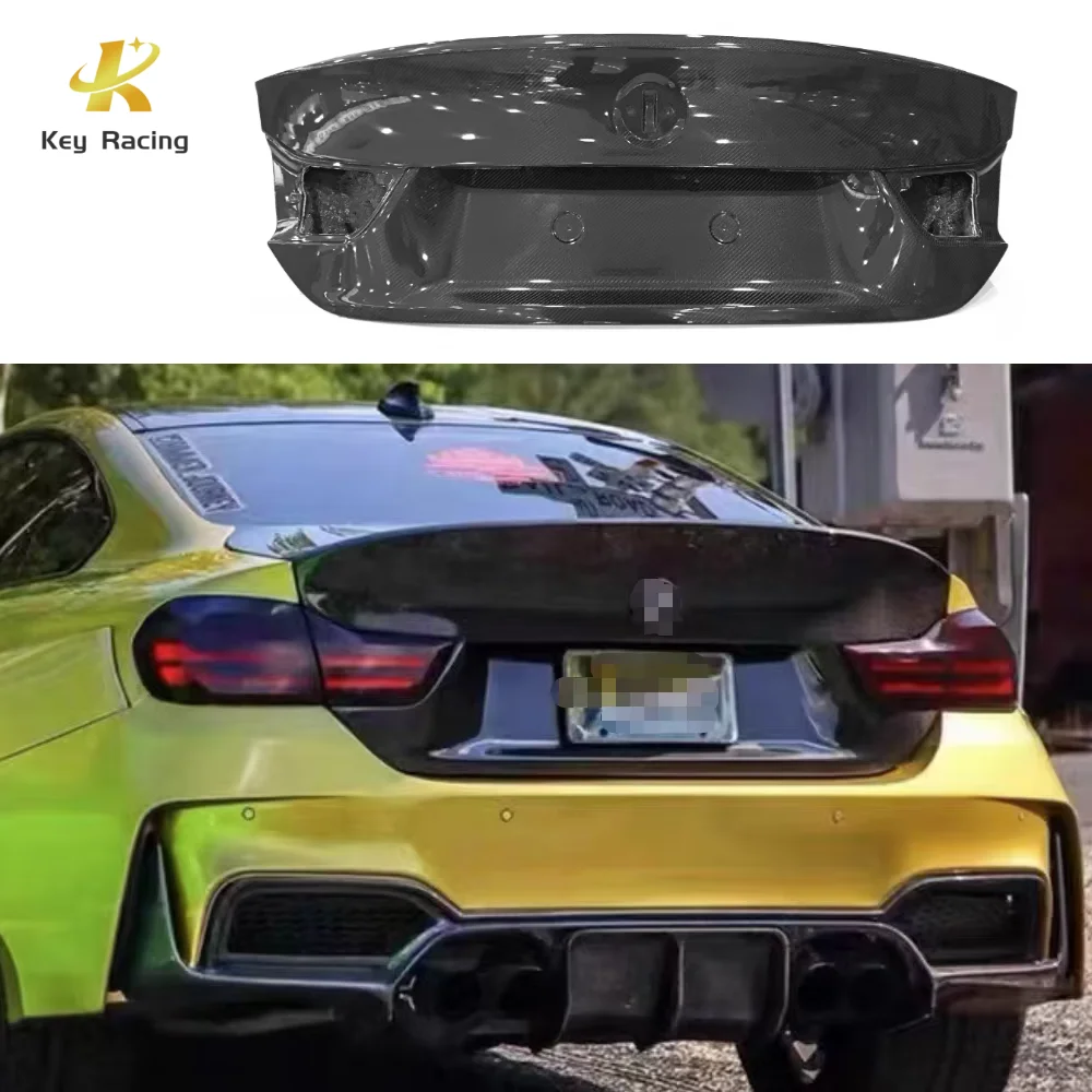 

F80 F82 M3 M4 Rear Trunk Boot Lid Carbon Fiber Rear Trunk Cover For BMW 3 Series 4 Series F80 F82 M3 M4 Car Accessories