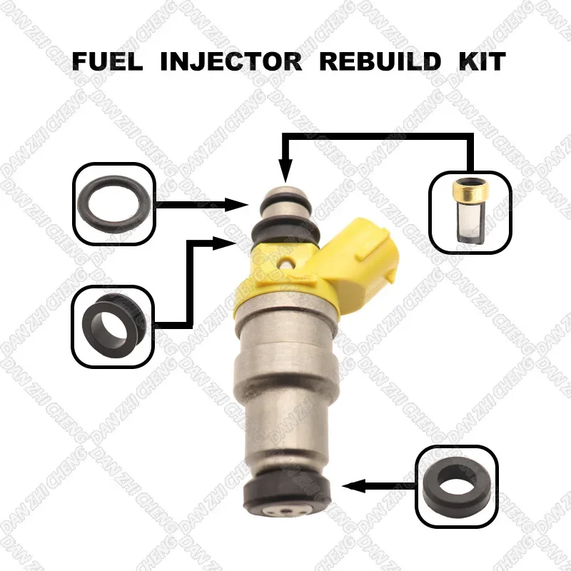 Fuel Injectors Seals O-Ring Repair Filters for NISSAN Skyline TOYOTA Mark2 RB25D RB30E 1001-87094 23250-15030