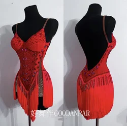 lady latin dance dress women competitionlatin dance dress women competition costume rhinestones Dancing Wear Clothing