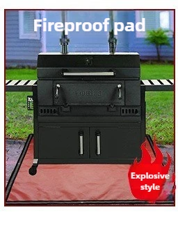 

Профессиональный силиконовый коврик для гриля Aislante Alta Temperatura 48 дюймов, портативный огнестойкий коврик для патио, заднего двора