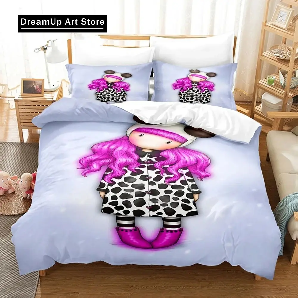 Santoro Gorjuss Duvet Cover Set Full Queen King Size Anime Beautiful Girl Bedding Set 3D Print Santoro Gorjuss Girls Duvet Cover