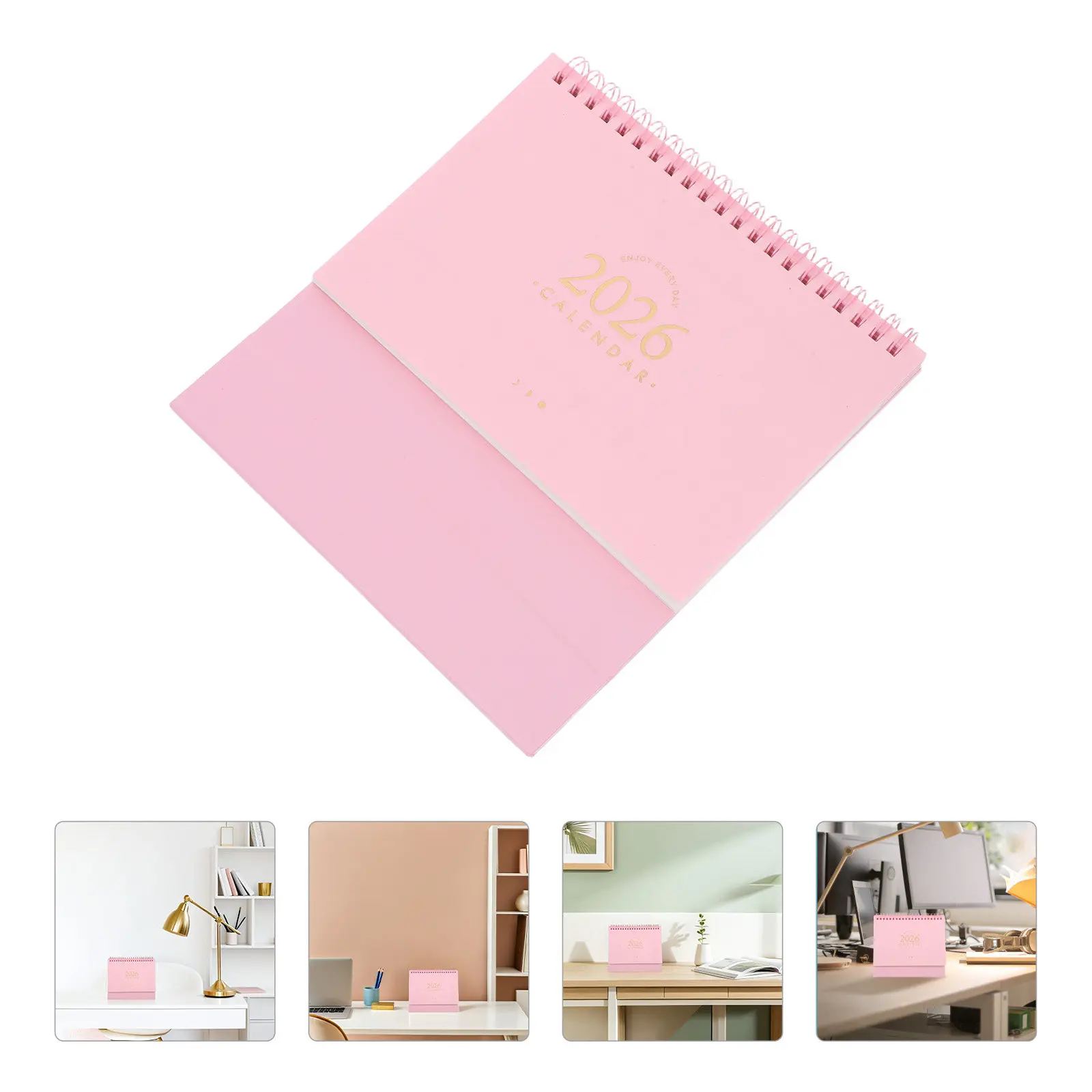 

Desk Calendar Small 2025.9-2026.12 Minimalist Style Twin-Wire Binding Monthly Planner Office Home School 2026 Mini Desk Calendar