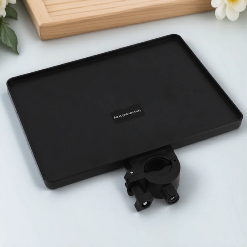 

Plastic Sound Card Tray Microphone Stand Shelf Durable Easy Clean Live Broadcast Accessories Holder Adjustable Height