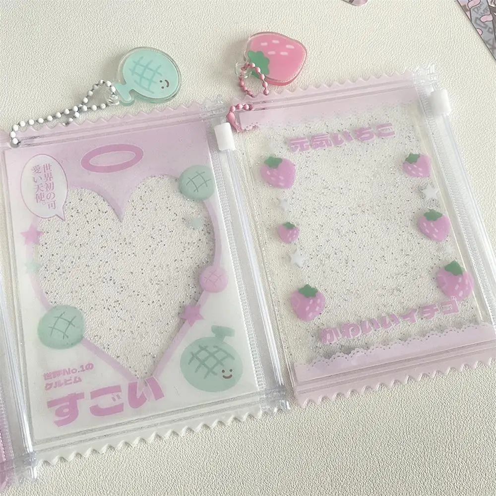 1pcs Cute Transparent Shiny Candy Bag Kpop Card Sleeves Holder Photocard Holder Card Films Game Cards Protector Hot Sale