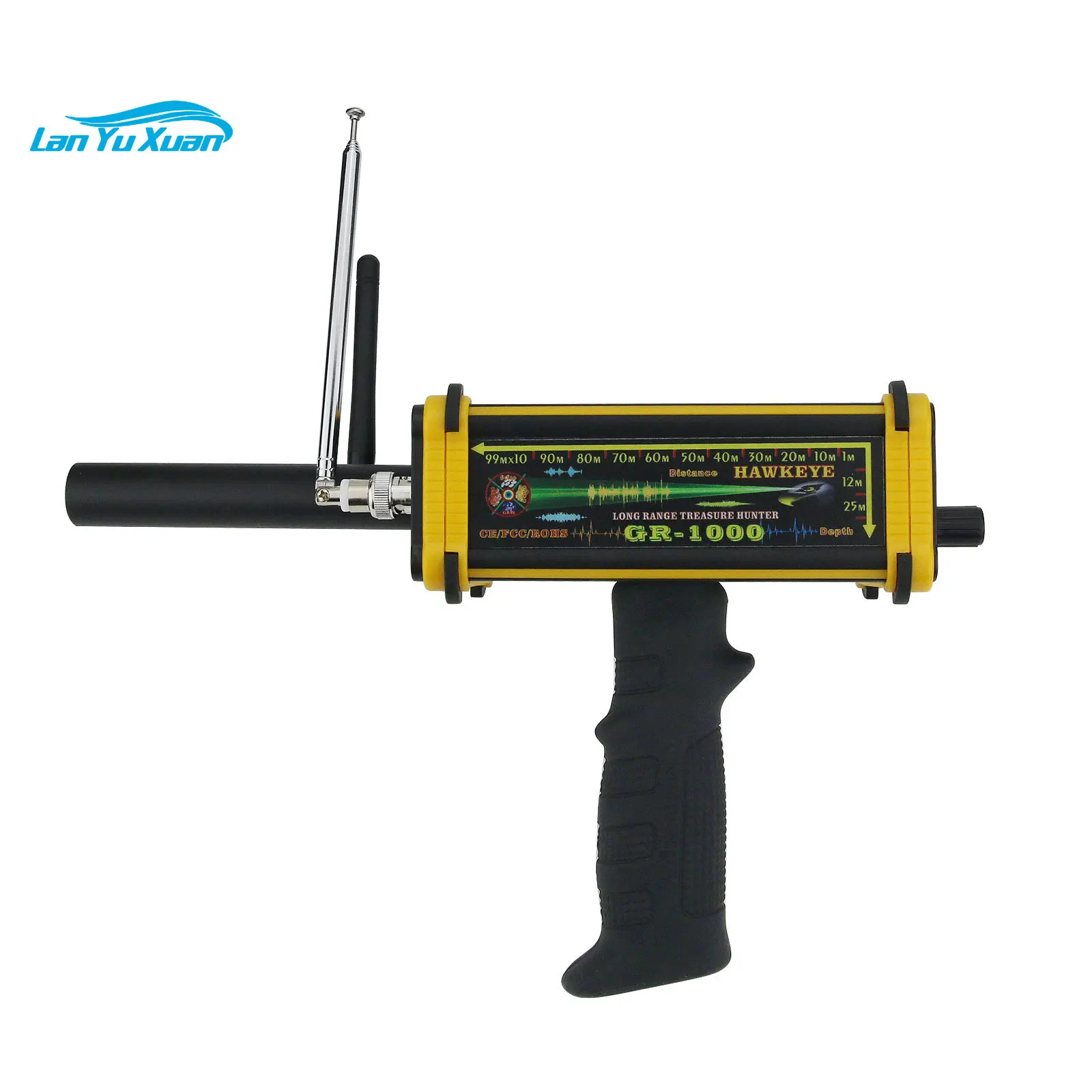 GR-1000 HAWKEYE Long Range Treasure Hunter Gold Finder Metal Detector with Radar Scanning