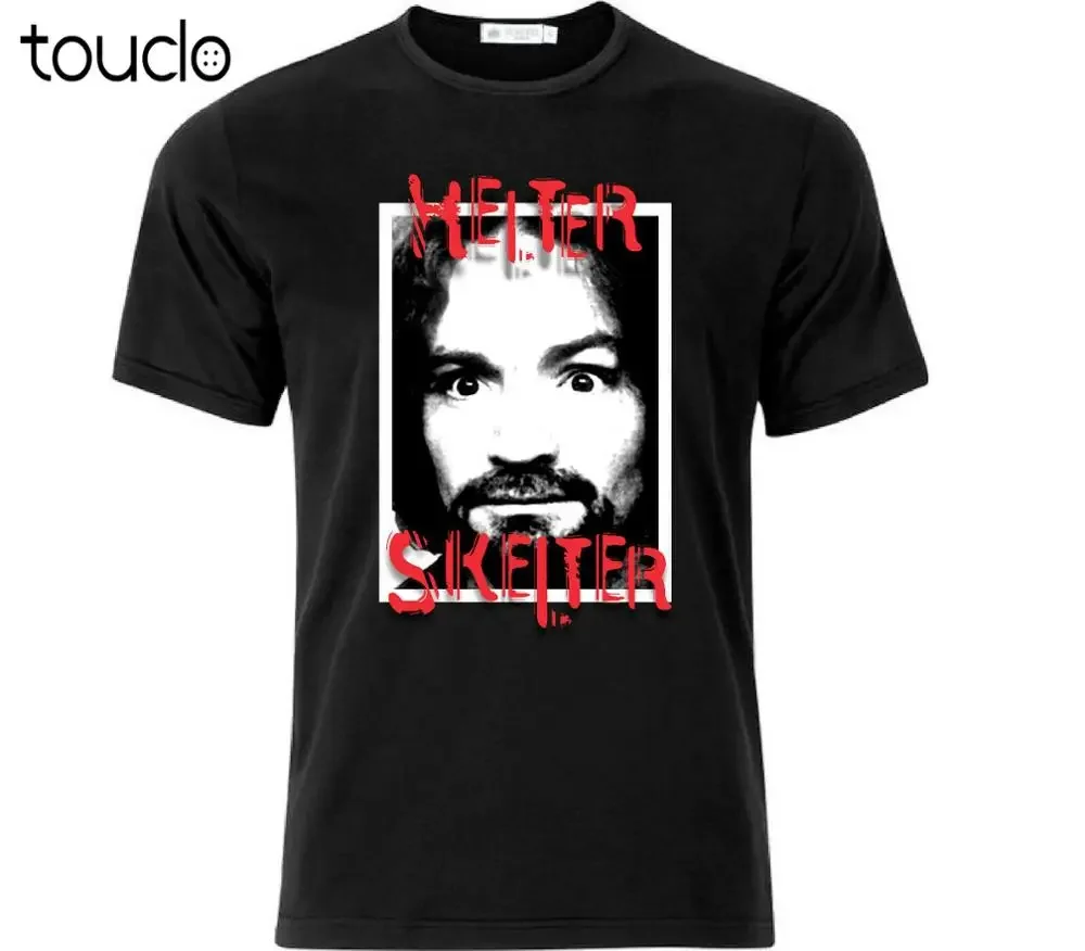 

Новая футболка Charles Manson Helter Skelter, черные забавные футболки унисекс для мужчин, юмор для взрослых, S-5Xl Xs-5Xl, подарок на заказ