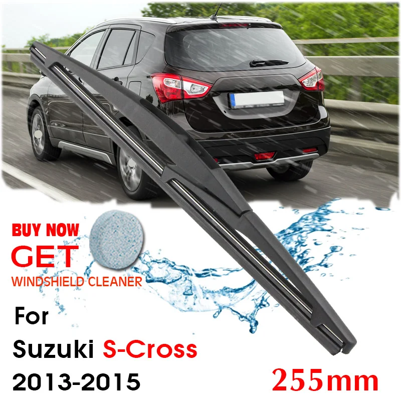 Car Wiper Blade Rear Back Window Windscreen Windshield Wipers For Suzuki S-Cross Hatchback 255 mm 2013-2015 Auto Accessories