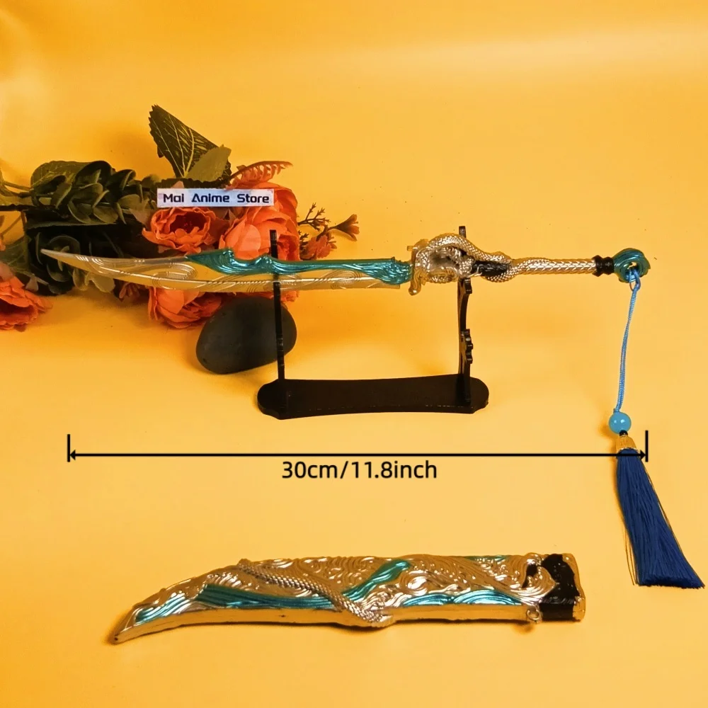 11.2 polegada de metal naraka bladepoint katana ainme tamanho real japonês katana damasco espada original samurai sabre afiado brinquedo presente