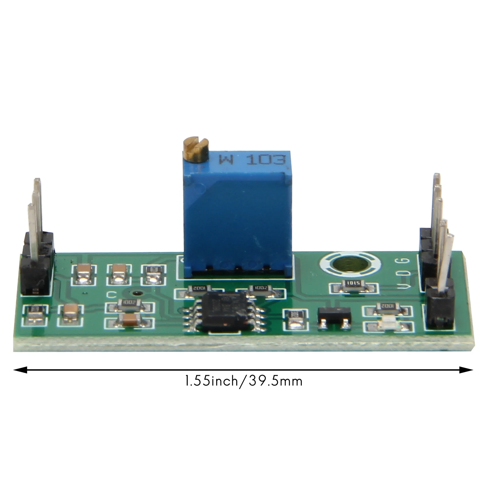 3 buah modul pembanding tegangan LM393 3.5-24V dengan indikator LED Output tingkat tinggi kontrol pembanding Analog