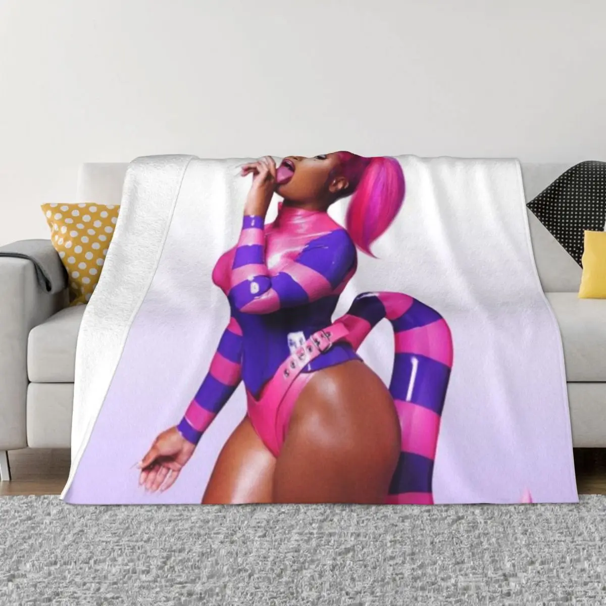 

Megan Thee Stallion Throw Blanket christmas decoration Thin Blankets Vintage Blanket furry