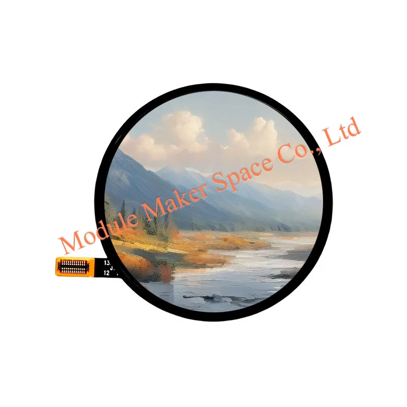 1.73 Inch Round AMOLED Display Module 466x466 Resolution QSPI Interface Driver IC CO5300 Color Screen LCD Module for Smart Watch