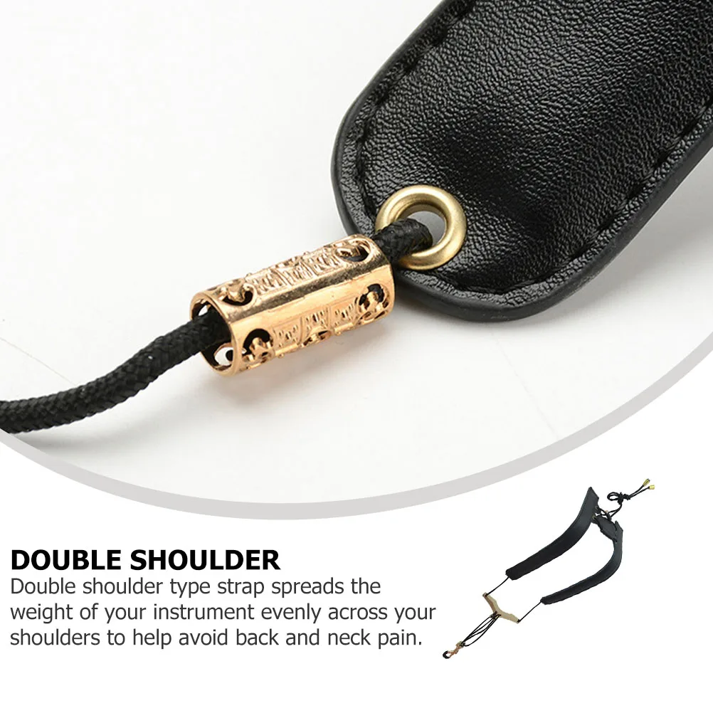 

Saxophone Strap Comfortable Double Shoulder Aldult Support Harness Alto Tenor Durable