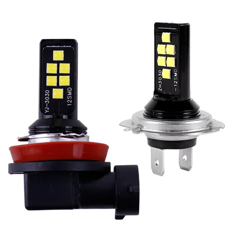 

Car LED Fog Lights Headlight Bulbs Canbus H1 H3 H4 H7 H8 H11 9005 HB3 9006 HB4 12V 6000K 12W 1200Lm 3D3030/12pills Auto Fog Lamp