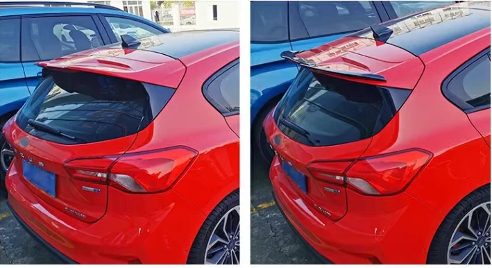 For Ford Focus MK4 ST-Line Spoiler Hatchback Extension Rear Wing Tuning Sinetickers ABS Auto Replacement Parts 2019 2020 2021