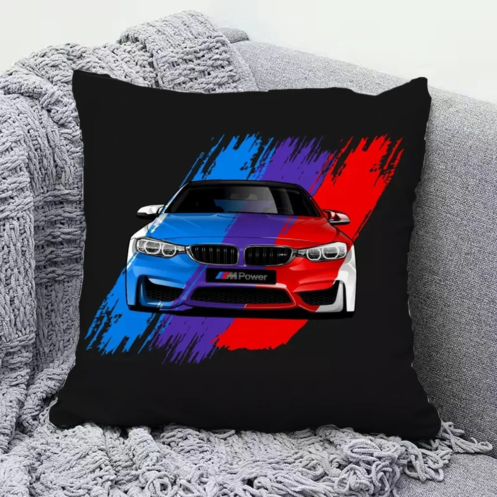 

45*45cm BMW Car Pillow Minimalist Style Cushion Soft Decorative Home Sofa Vehicle Interior