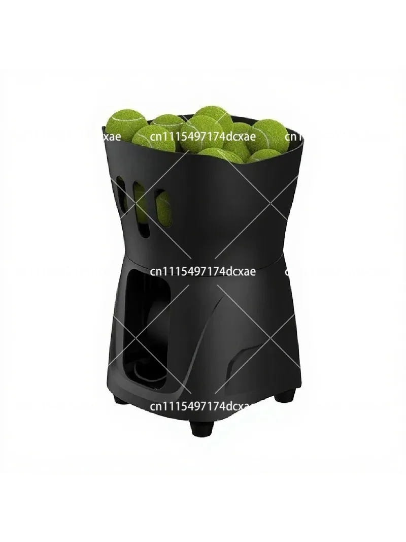 Tennis Ball Machine Portable Automatic Launcher Adjustable Angle Vertical Thrower Trainer for Indoor Outdoor Practice