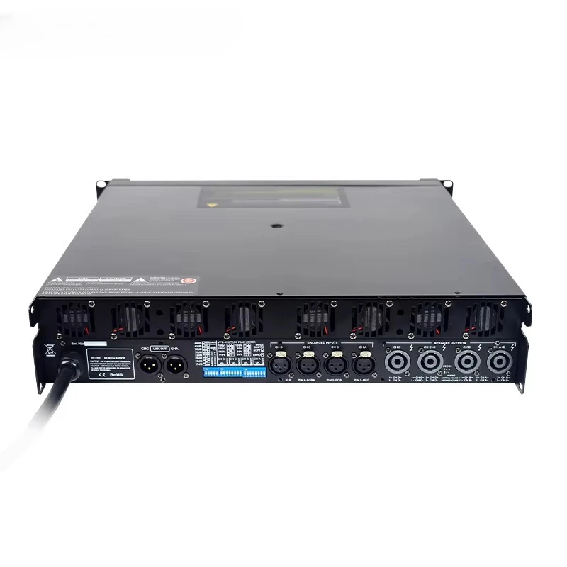 DS-22Q Professional 4 channel 2u class td stage dj sound amplifier speaker