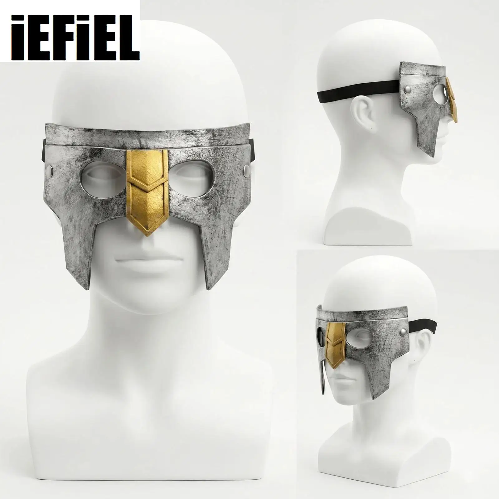 

Half-face Mask Cosplay Decoration Warrior/Eagle Face Armour for Stage Performance Halloween Theme Party Carnival