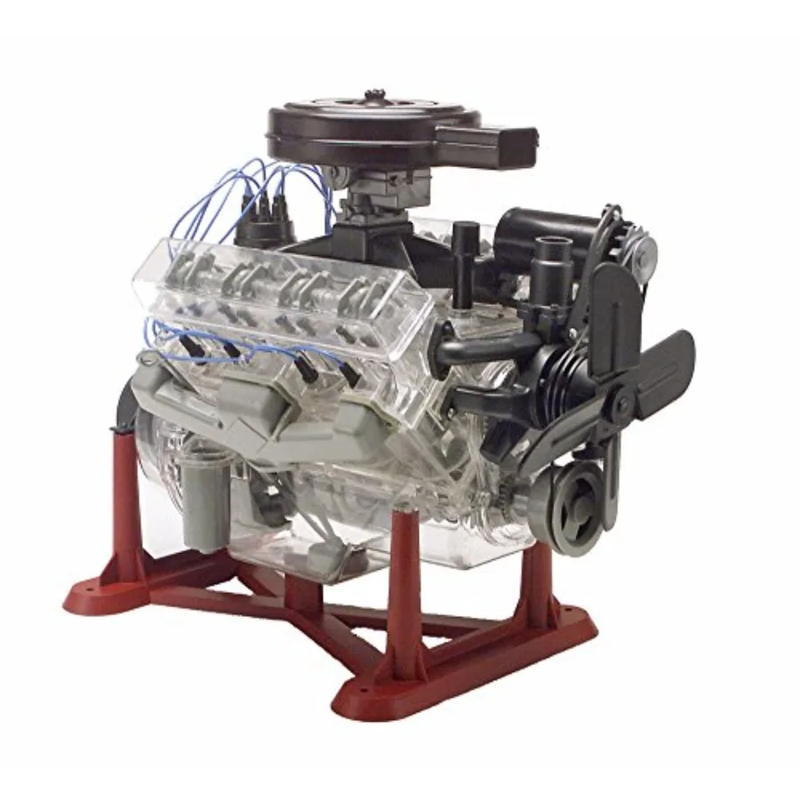 85-8883 Visible V8 Engine Model Kit 1:4 Scale 314-Piece Skill Level 5 Plastic Model Building Kit