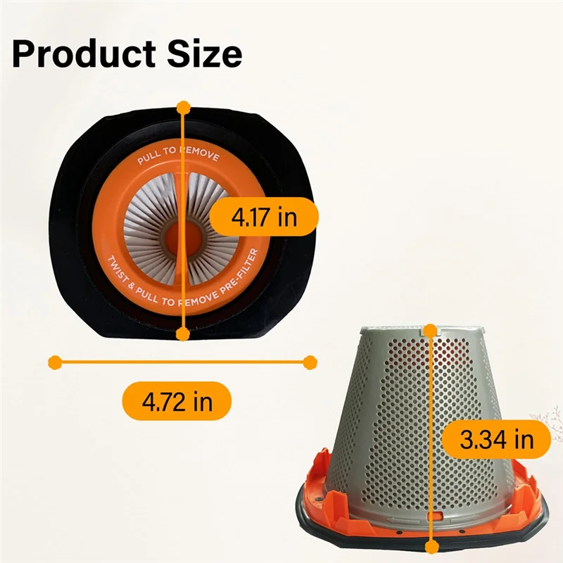 AY03-CMCVH001C1 Фильтр для беспроводного ручного пылесоса Craftsman V20 CMCVH001C1, N900287 Фильтр для Black Decker BCHV001D1