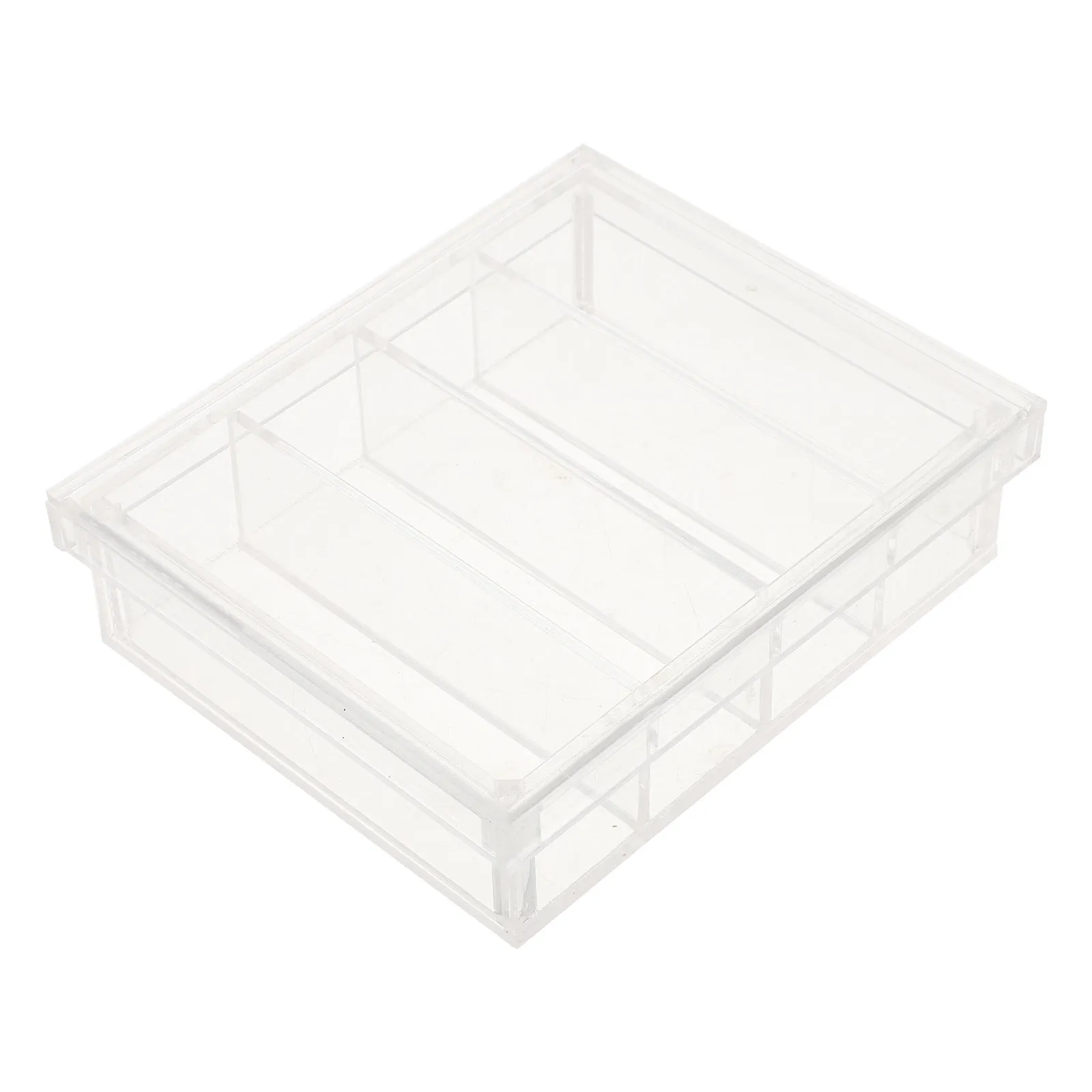 Western Blot Incubation Box 4 Slot Clear Acrylic Specimen Storage Organizer Lid Chemical Resistant Laboratory Sample Incubation view 6