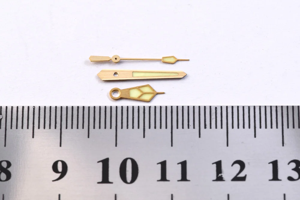 Goldene Uhrenzeiger, superleuchtend, für SKX007/009 6105-8110, Marine Master für NH35/NH36, passend für Seiko Automatikuhrwerk, Uhrenmodifikation – Detail 2