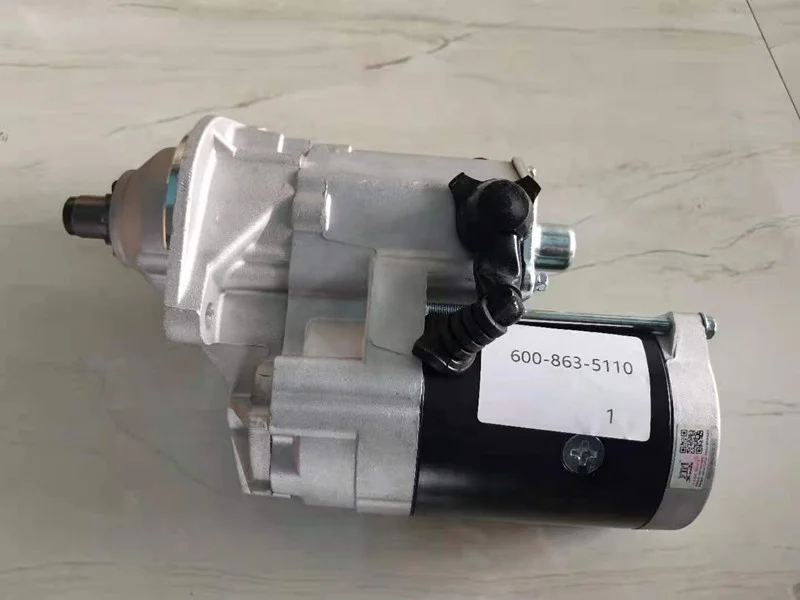 QIANYU Excavator PC240-8 starter motor 6D102 engine motor 600-863-5110