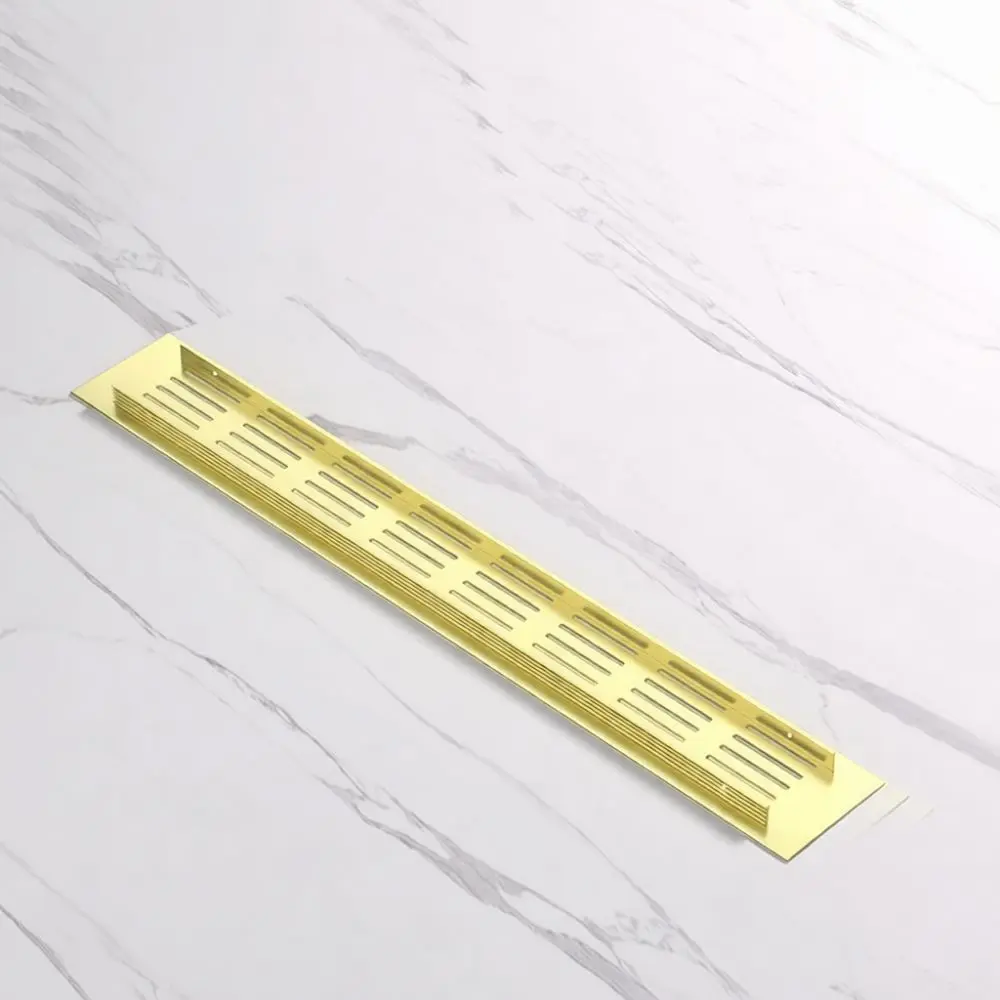 Cabinet Air Vent Cover Aluminum Alloy Rectangular Ventilation Grille For Closet Cupboard Shoe Rack Dustproof Mesh Screen