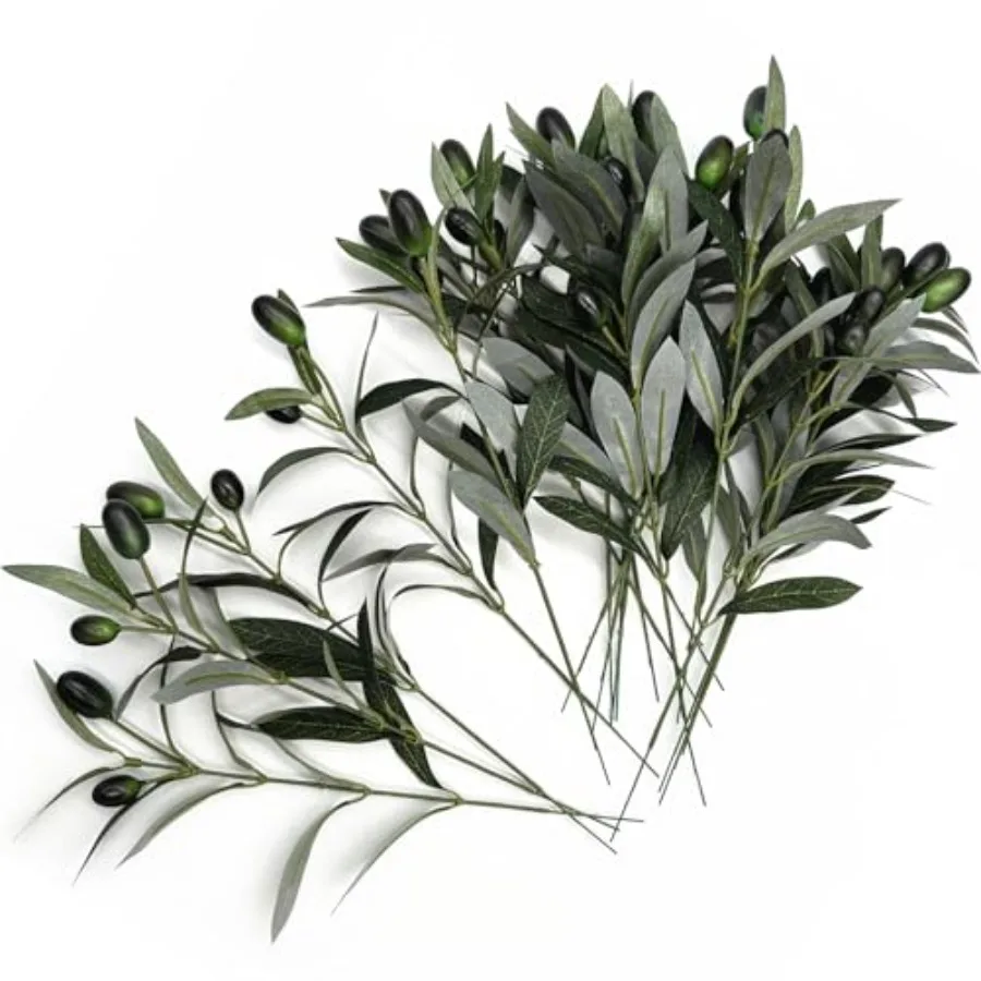 

Fake Plants Artificial Branches 10" Fake Greenery Small, Faux Tree Branch Greenery Stem Silk Plant for Home Decor Office Weddin