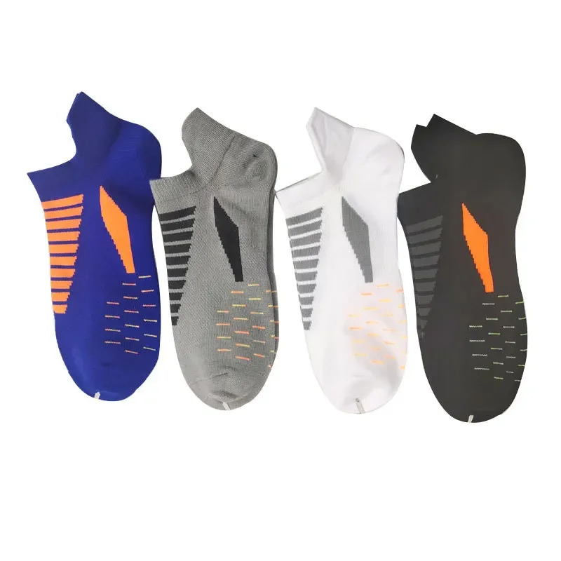 3 Pairs/Set Summer Men Sports Socks Outdoor Basketball Bike Running Football Breathable Deodorant Non-Slip Colorful Travel Socks