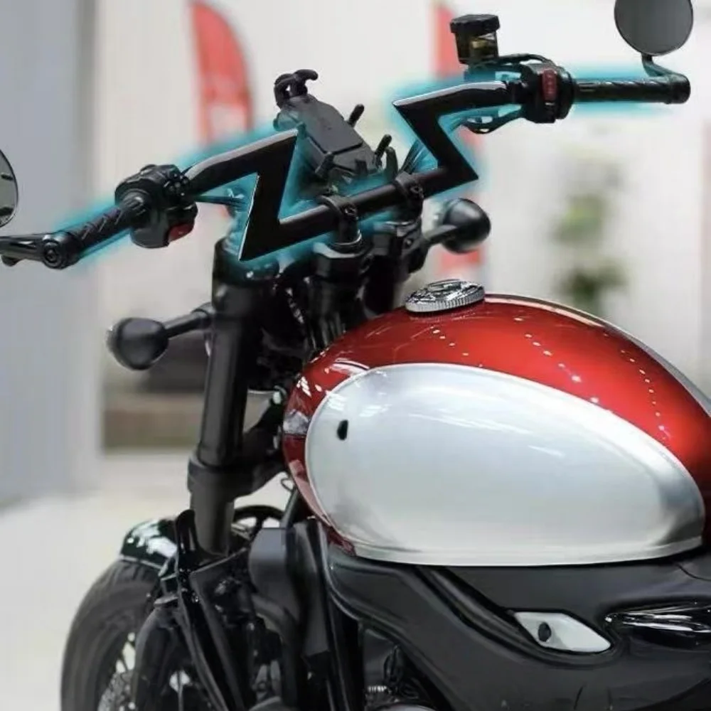 For CFMOTO 250CLC and 450CLC motorcycles, this is a modified handlebar/steering handlebar upgrade with thickened grips.