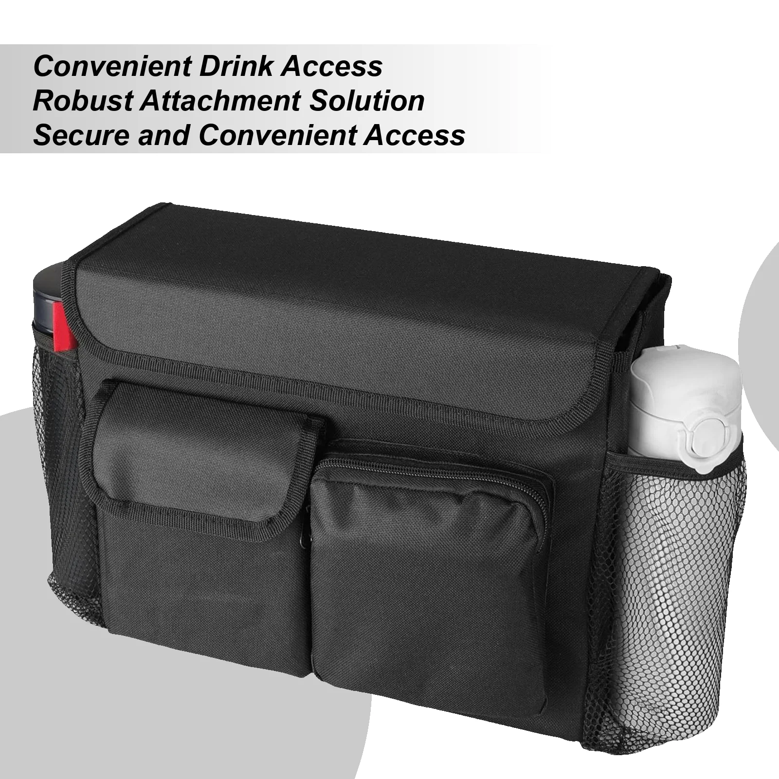 

Mobility Scooter Bag Electric Scooter Organizer Pocket Cup Holder Motorcycle Organizer Pouch Accessories Carrying Solution For