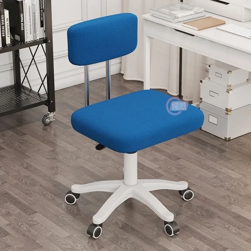 

Home Adjustable Height 360° Rolling Swivel Computer Chair Elevating Chair Armless Office Chair Low Back with Wheels