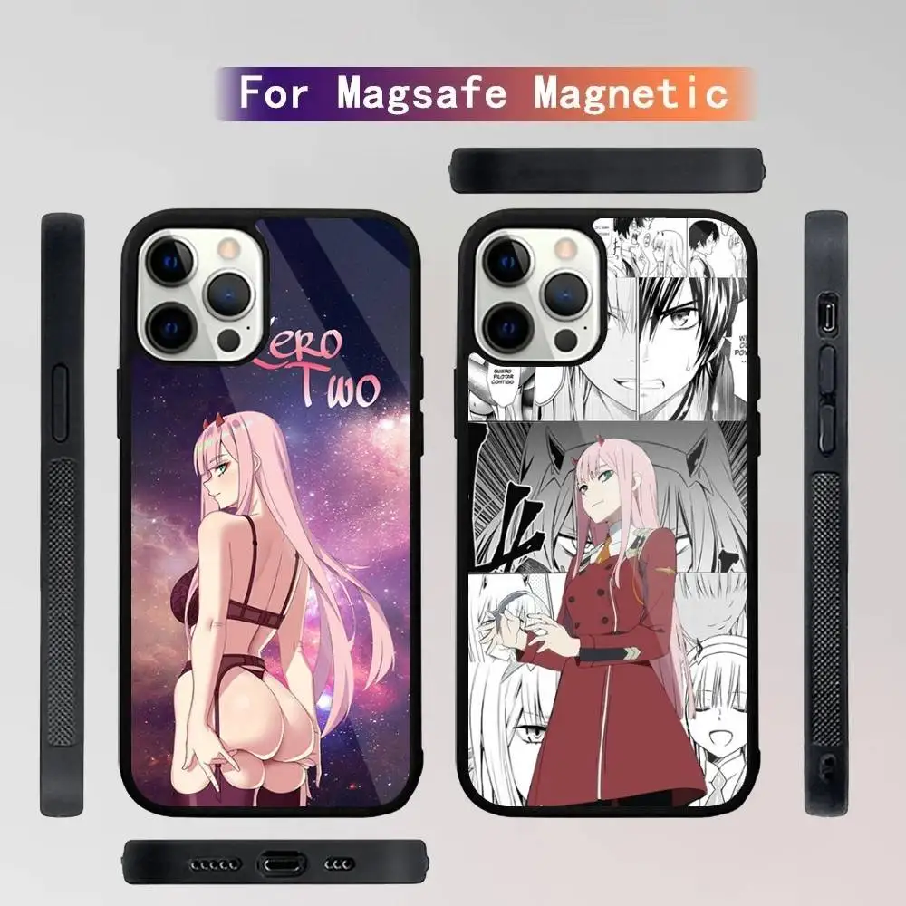 

Zero Two D-Darling Phone Case For iPhone 16,15,14,13,12,11,Plus,Pro,Max Mini Magsafe Magnetic Wireless Charging
