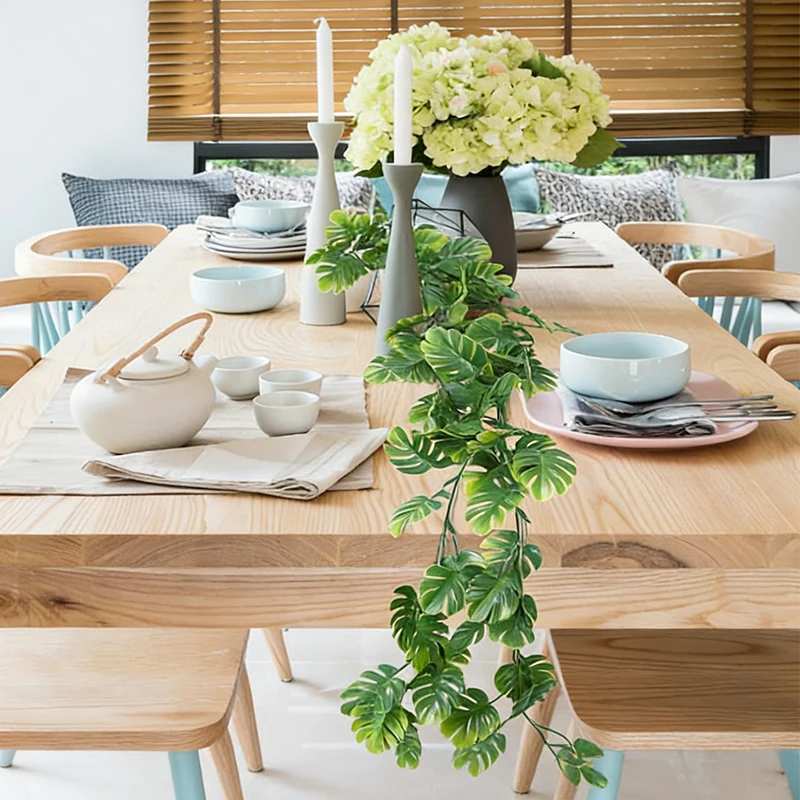 Plantas artificiales colgantes Monstera y Tortuga para jardín - imagen 3