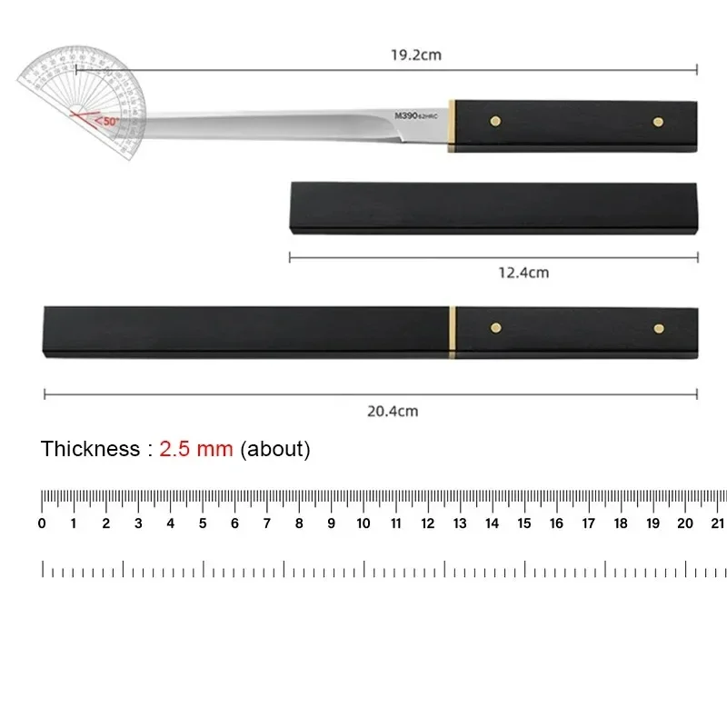 Küchenmesser mit hoher Härte, scharfes tragbares Taschen-Obstmesser, Boning-Messer mit Scheide zum Kochen