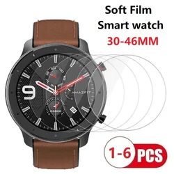 Film de protection souple universel pour montre ronde, protecteur d'écran, 35mm, 36mm, 37mm, 30mm, 31mm, 32mm, 33mm, 34mm, 40mm, 41mm, 42mm, 43mm, 44mm, 45mm, 46mm, 39mm, 38 mm