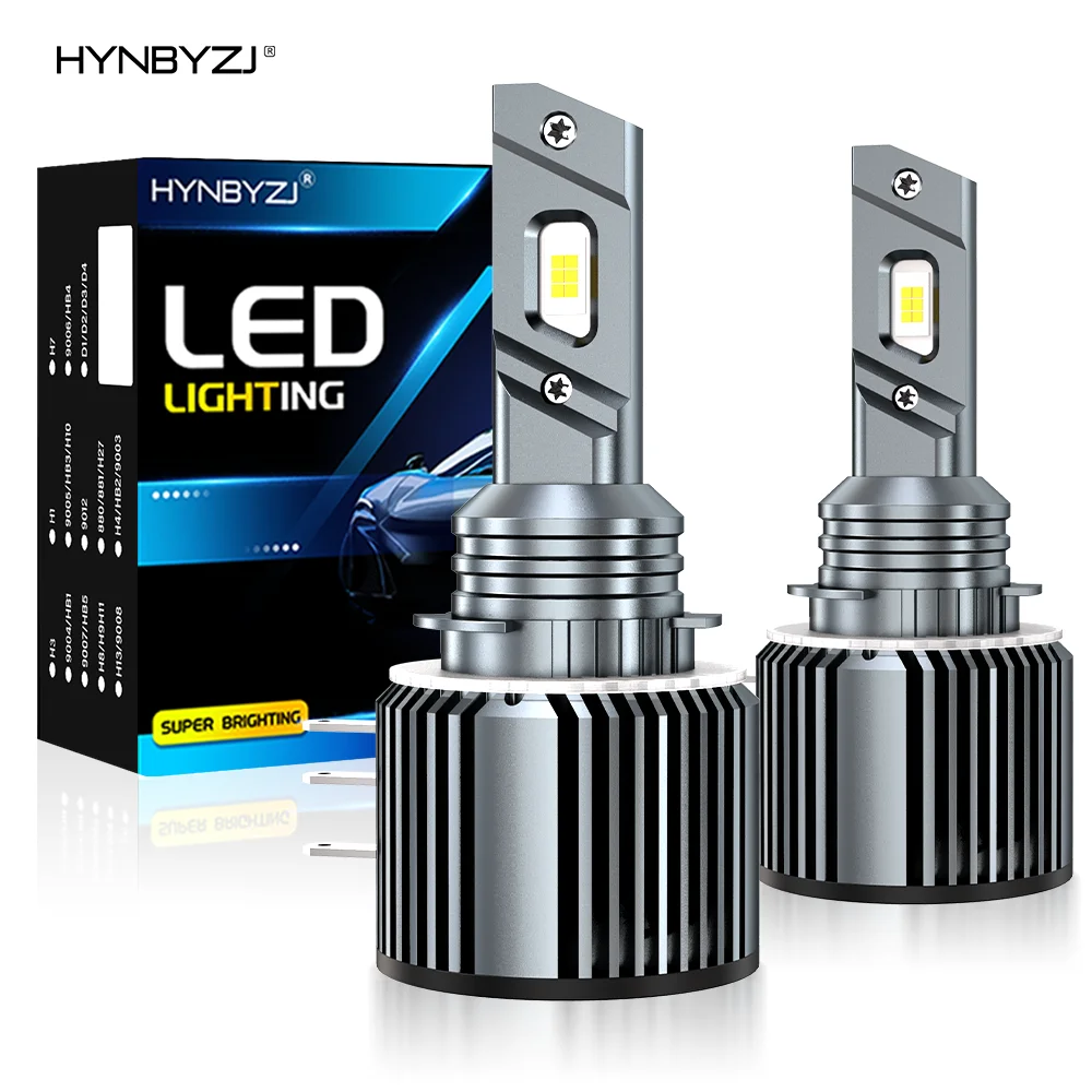 

HYNBYZJ H15 LED Headlights 18000LM 120W Lights for Car 12V High Low Beam Canbus No Error 6000K Car Daytime Running Lights Fog