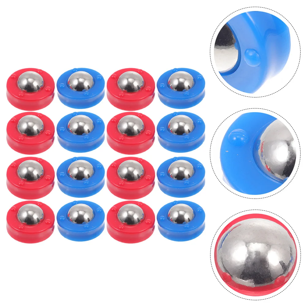 

16 Pcs Tabletop Shuffleboard Soccer Game Accessories Rolling Beads Football Pucks Free Sliding Funny The Balls