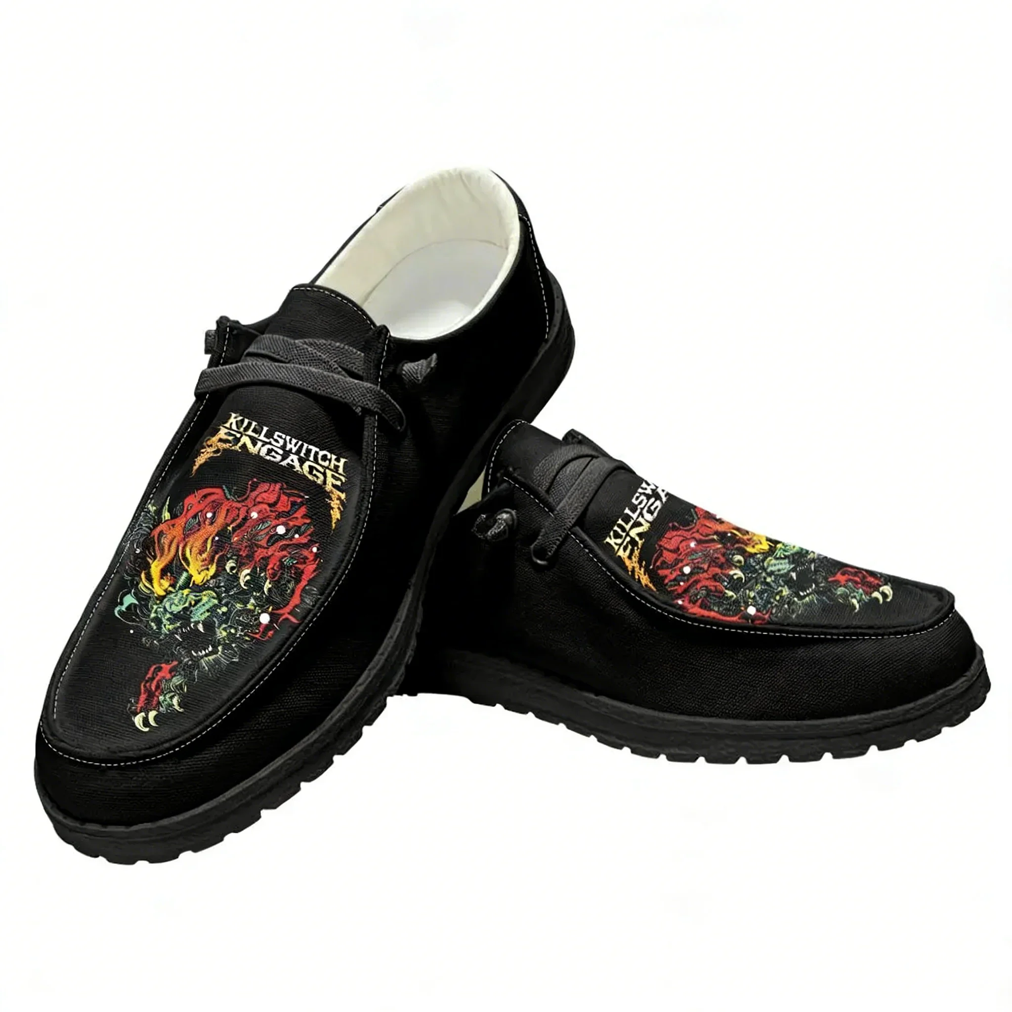 

Повседневная обувь Killswitchs Engages Band, мужская и женская обувь на плоской подошве, дышащая легкая обувь для улицы, обувь для пар, изготовленная на заказ