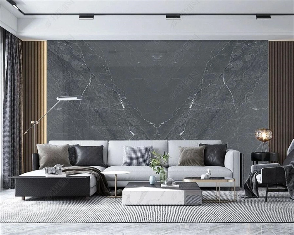 

Beibehang новейшие многофункциональные материалы по индивидуальному заказу, светло-голубые, средне-серые, большая доска, мраморный узор, фон, шелковистые обои