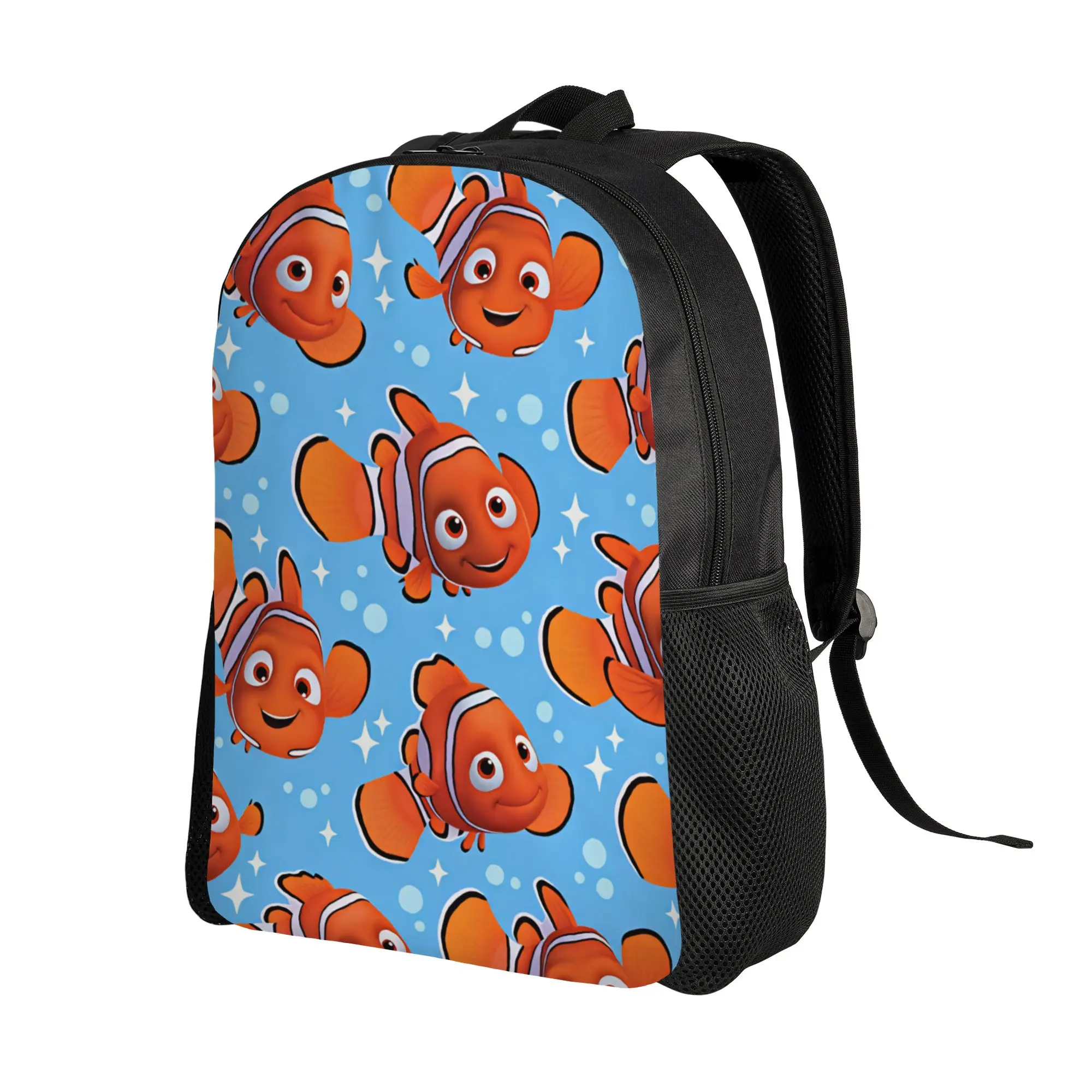 Finding Dorys Nemos Backpack Movie  Student Unisex Polyester Outdoor Backpacks Print Style High School Bags Rucksack