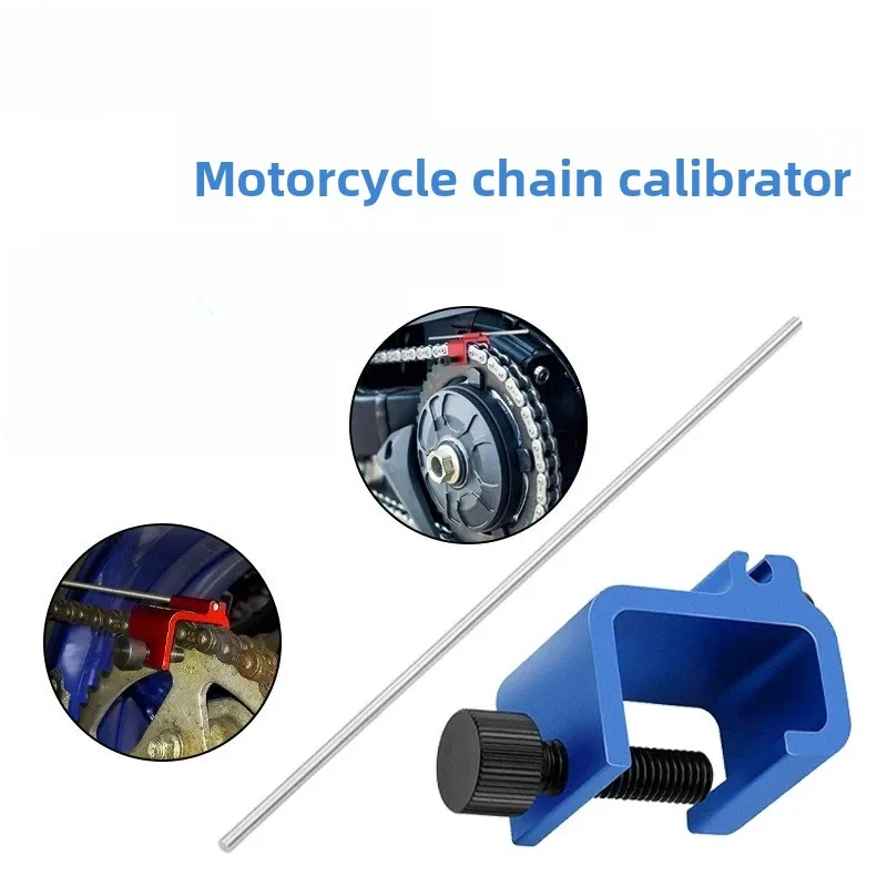 Heavy Duty Universal Motorcycle Chain Alignment Tool for ATV Dirt Bike Sprocket Adjusting Straightener Repair Accessory