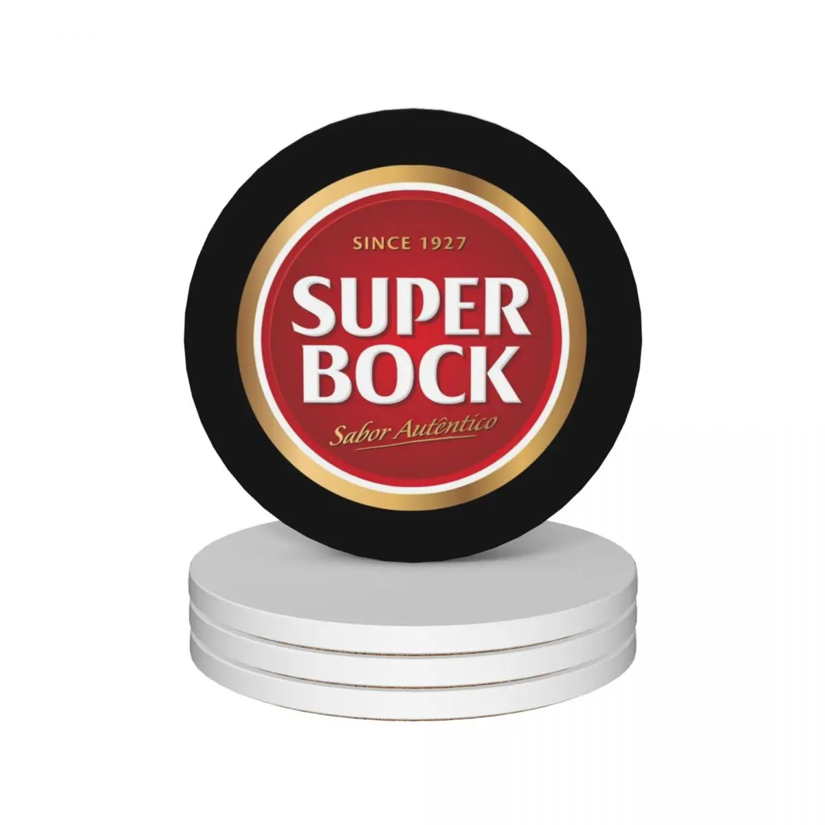 

Super bock Classic T-Shirt Ceramic Coasters (Set of 4) drink set for drinks aesthetic christmas tea holder Coasters