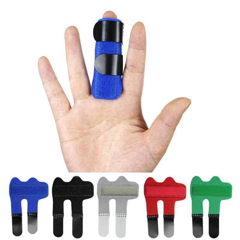 5Pc Adjustable Trigger Finger Splint Brace Support, Breathable Finger Corrector for Sprain Dislocation, Pain Relief Fixing Strap